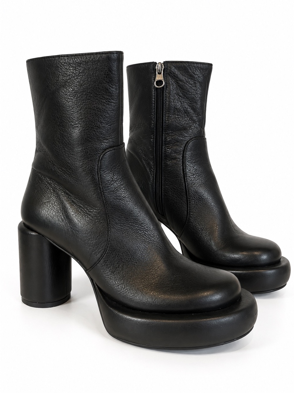 L’Intervalle Brody Leather Platform Boots Black 40 Size 9 Star Trek Screen Worn